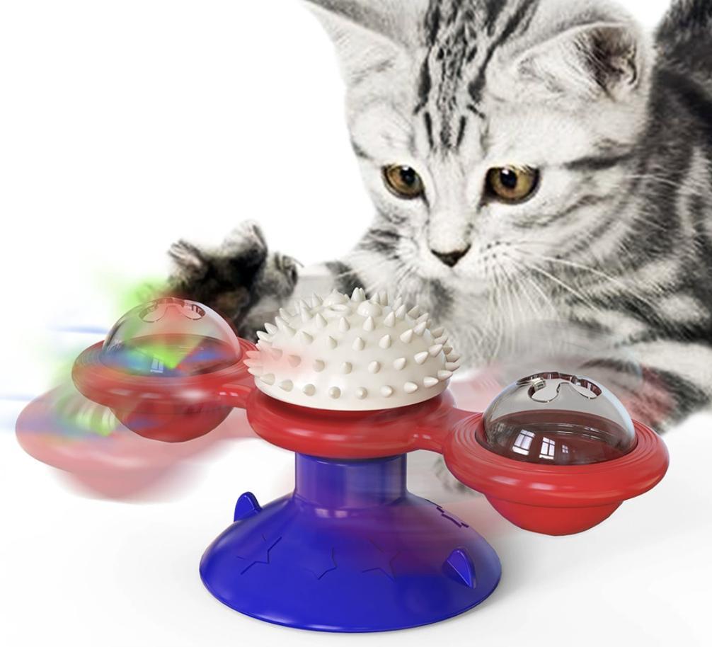 Interactive Cat Toy [windmill + LED] - RAFAE SHOP