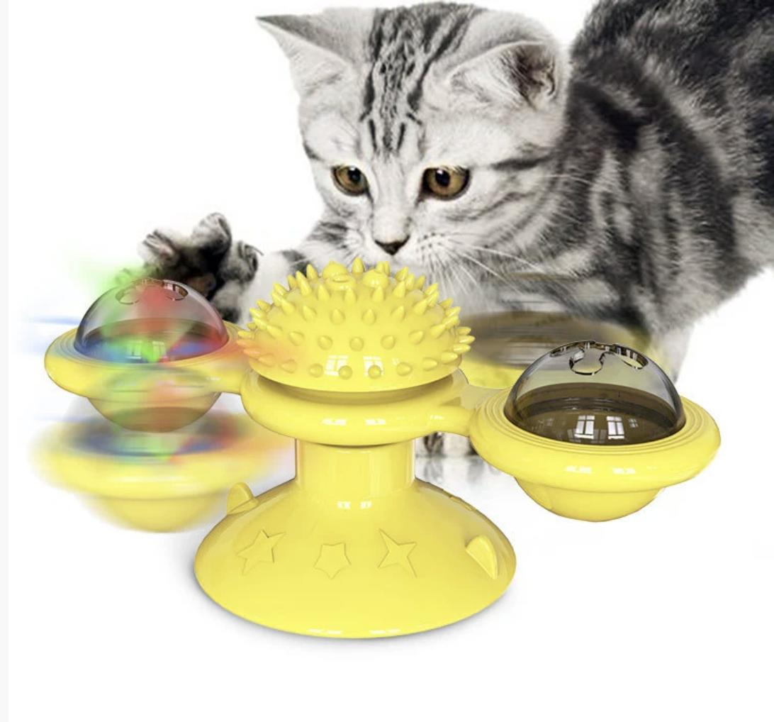 Interactive Cat Toy [windmill + LED] - RAFAE SHOP