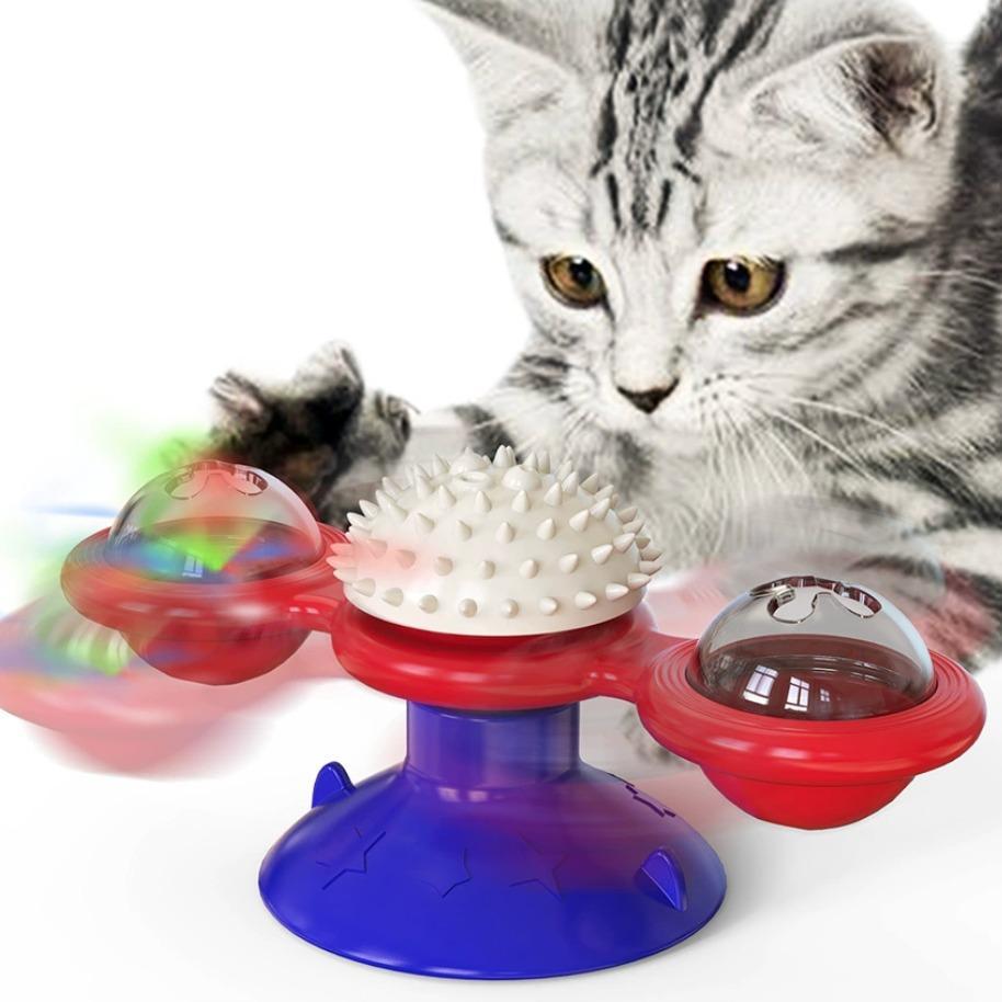 Interactive Cat Toy [windmill + LED] - RAFAE SHOP